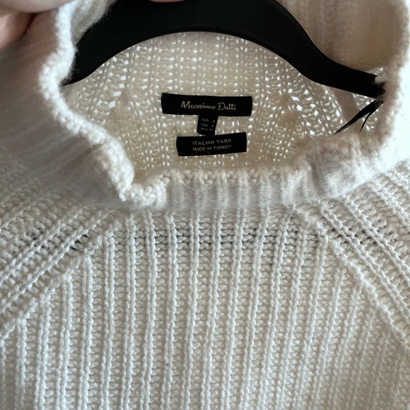 Massimo Dutti White mock neck sweater - Picture 5 of 5